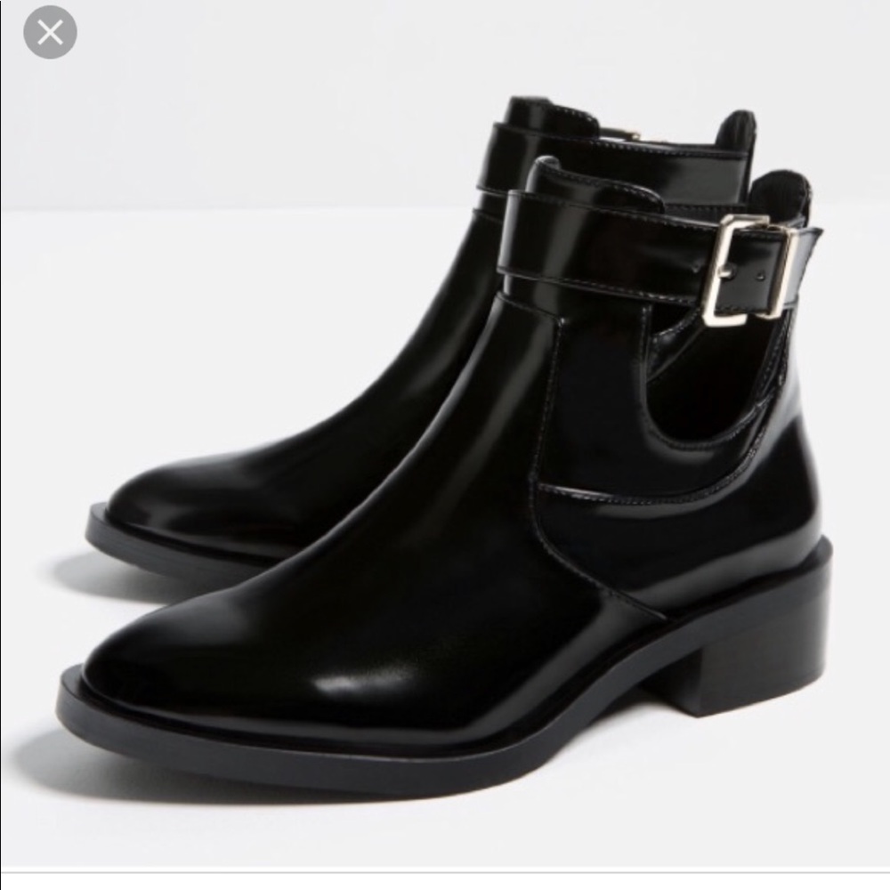 Zara cut out booties